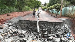 Estragos provocados pela chuva em Goiânia