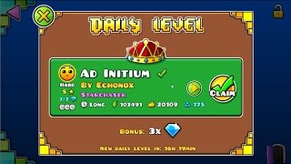 DAILY LEVEL #34 "Ad Initium By Echonox" | Geometry dash 2.1