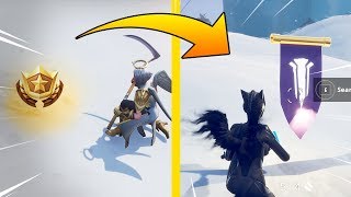 FORTNITE SECRET BATTLE STAR WEEK 8 SEASON 7 LOCATION! (Snowfall Challenges)