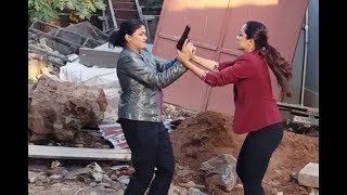 Cid Purvi and Shreya Fight | Making of Cid Eye Gang Episode