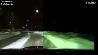 F500LHD vs. Panasonic HDC-SD700 Day/Night, menu pictures