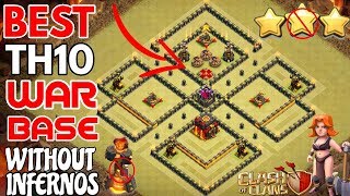 Best Th10 war base 2018 (without infernos) ANTI 2 STARS TOWNHALL 10 WAR BASE | CLASH OF CLANS | ?