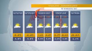 Եղանակը Հայաստանում 12.12.2017. տեղումներ չեն սպասվում