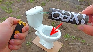 ✅ ТОП 10 ПЕТАРД В УНИТАЗЕ ? УНИТАЗ + БОЛЬШАЯ ПЕТАРДА ? КОРСАР 12 превратил унитаз в пыль!!!