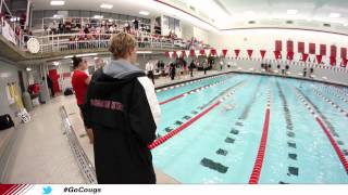 WSU Swimming: Adriana Quirke after Seattle U win!  Oct. 12