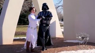 Star Wars Darth Vader and Princess Leia Father Daughter Dance