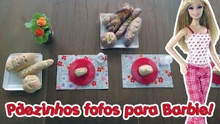 Comida para Boneca Barbie & Monster High - Mini Pães