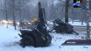 Смертельное ДТП в Москве попало на видео