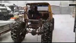 Самодельный вездеход на шинах низкого давления