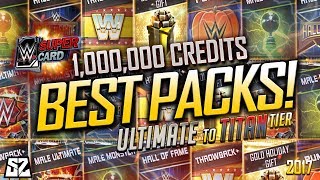 THE BEST PACK OPENINGS OF WWE SUPERCARD! 1 MILLION CREDITS & REACTIONS! 2017