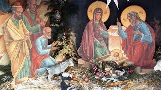 Рождественский вертеп у Храма Преображения Господня в Люберцах