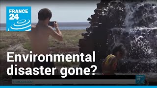 Video: Dried-up Aral Sea springs back to life