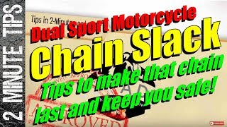 Best Chain safety tips for your motorcycle to keep you on your adventure