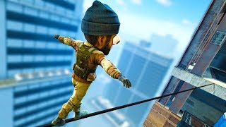ОПАСНЫЙ ПАРКУР ПО КАНАТУ КС ГО! (CS GO НАРЕЗКА)
