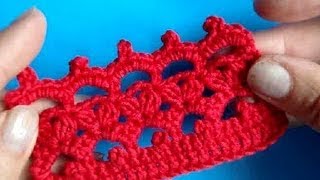 Вязание крючком - Урок 268 Кайма - Crochet edging