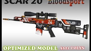 CSGO SCAR 20 Bloodsport HD skin for CS 1 6
