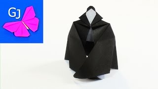 Оригами из бумаги Дракула на Хэллоуин