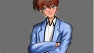 How to draw Shinichi Kudo from Detective Conan