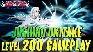 Bleach Brave Souls NEW 6 STAR JUSHIRO RELEASED LEVEL 200 GAMEPLAY