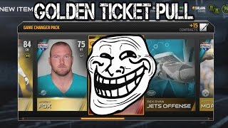 GOLDEN TICKET PULL Ft. My MOM! Madden 15 Ultimate Team! My Best Pack Opening This Year!