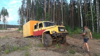 Угнали грузовик Егерь и покатались на нем