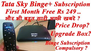 TataSky Binge+Box Subscription Details & also good news for Upgrading,Price drop,etc | Android box