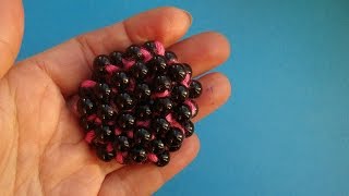 Вязание с бисером по кругу   How to crochet with beads 28