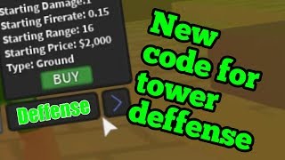 Roblox Tower Defense Simulator Codes