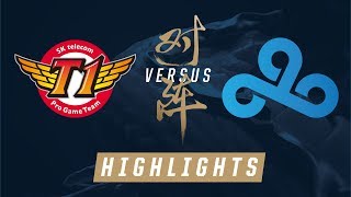 SKT vs C9   Worlds Group Stage Match Highlights 2017