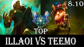 Illaoi vs Teemo Top - Patch 8.10 Diamond Ranked Gameplay (League Of Legends)