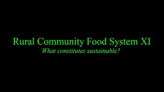 Rural Community Food System XI - 19.10.22