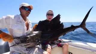 BRUTAL SAILFISH FIGHT on Westin Popping Rod