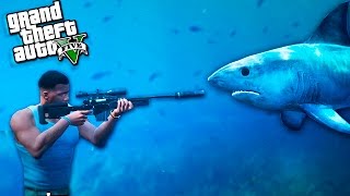 ВОЗМОЖНО ЛИ СТРЕЛЯТЬ ПОД ВОДОЙ В GTA 5? - УБИЛ АКУЛУ ИЗ ВИНТОВКИ - GTA 5 МИФЫ И СЕКРЕТЫ