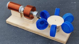 Free Energy Generator Using Water Can Cap