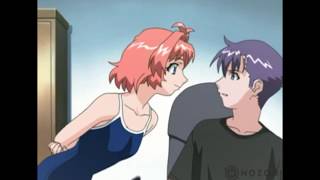 Please Twins swimsuit scene (funny moment) (English dub)