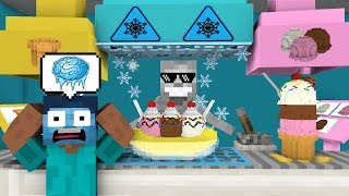 Monster School: WORK AT ICE CREAM PLACE! - Minecraft Animation
