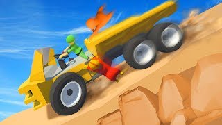 DANGEROUS DOWNHILL TRUCK CHALLENGE! (Human Fall Flat)
