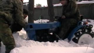 Мини трактор iseki 1500, первый выезд.