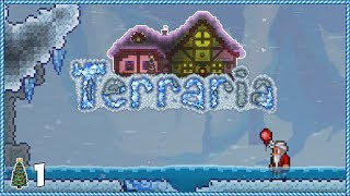 Terraria 1.3.5 Christmas Let's Play - Day 1 (Santa's Coming!)