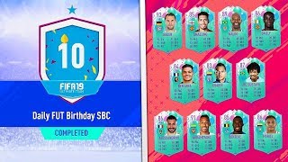 NOS FORRAMOS CON EL NUEVO SBC DE FUT BIRTHDAY!! | FIFA 19 ULTIMATE TEAM