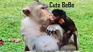 SWEET HEART BABY, Lizza Giving Warm Hug To Mom Lizzy Very Sweet/ Best Mom Wit Lovely Baby