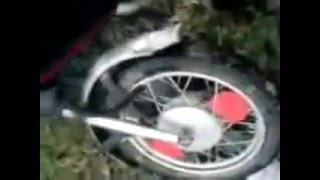 ИЖ ПЛАНЕТА 5 ГОРИТ сжег мотоцикл