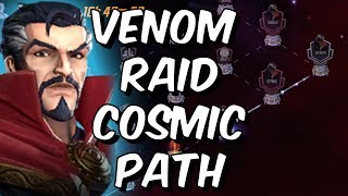 Level 65 Venom Raid - Cosmic Path - Guardians & Dr. Strange Gameplay! - Marvel Strike Force