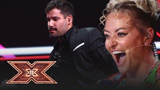 Moment plin de dinamism! Stelian Savu cântă și dansează pe scena X Factor