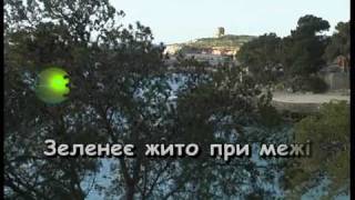 ЗЕЛЕНЕЄ ЖИТО, ЗЕЛЕНЕ — караоке Українська народна пісня Ukrainian folk song karaoke