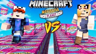 SZALONY WYŚCIG! - MOVIESTARPLANET LUCKY BLOCKI RACE MINECRAFT | Vito vs Bella