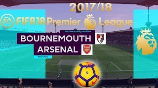 FIFA 18 Bournemouth vs Arsenal | Premier League 2017/18 | PS4 Full Match