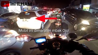 DIBANTU MBAK OJOL GALAK - ini ILHAM sampai turun kejalan | Escorting Ambulance #41