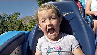 FUNNY ROLLER COASTER RIDE! | KIDS REACT!