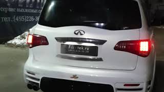 Спортивный выхлоп на Infiniti QX80